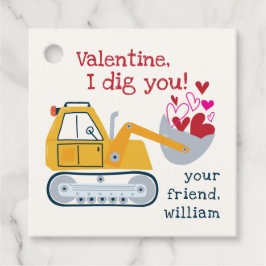 私はあなたを掘るディガーバレンタインメッセージカード フェイバータグ