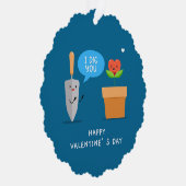 私はあなたを掘るハッピーバレンタインデー可愛い愛 オーナメントカード (右)