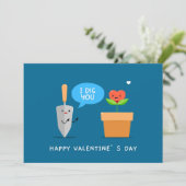 私はあなたを掘るハッピーバレンタインデー可愛い愛 シーズンカード (スタンド正面)