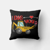 私はあなたを掘るバックホバレンタイン クッション (裏面)