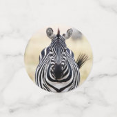 私はあなたを探しているゼブラの写真と文字 コンフェッティ (スモール正面)