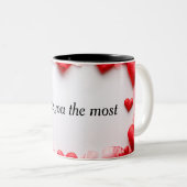 私はあなたを最も愛している ツートーンマグカップ (正面右)