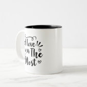 私はあなたを最も愛している ツートーンマグカップ (正面左)