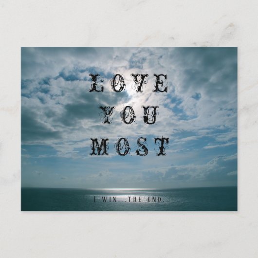 私はあなたを最も愛している ポストカード (正面)
