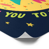 私はあなたを月とバックのロケット船に愛している ポスター (角)