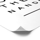 私はあなたを月とバックアイチャートに愛している ポスター (角)