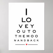 私はあなたを月とバックアイチャートに愛している ポスター (正面)