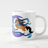 私はあなたを月とバックジプシー・マグに愛している ジャンボコーヒーマグカップ (右)