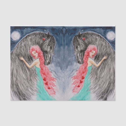 私はあなたを月とバックティッシュペーパーに愛している 薄葉紙 (正面)