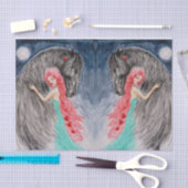 私はあなたを月とバックティッシュペーパーに愛している 薄葉紙 (クラフト)