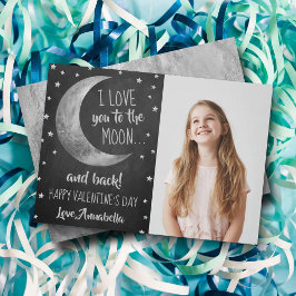 私はあなたを月とバックバレンタインデーに愛している シーズンカード