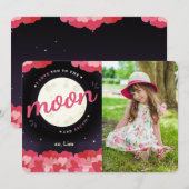 私はあなたを月とバックフォトカードに愛している (正面/裏面)