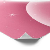 私はあなたを月とバックポスターに愛している ポスター (角)