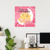 私はあなたを月とバックポスターに愛している ポスター (ホームオフィス)