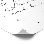 私はあなたを月とバックポスターに愛している ポスター (角)