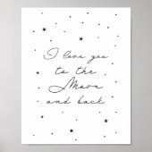 私はあなたを月とバックポスターに愛している ポスター (正面)