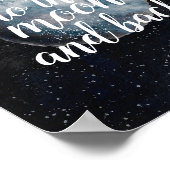 私はあなたを月とバックポスターに愛している ポスター (角)