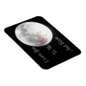 私はあなたを月とバックマグネットに愛している マグネット (右側)