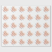 私はあなたを月とバックラッピング紙に愛している ラッピングペーパー (フラット)