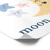 私はあなたを月とバック子供部屋に愛 ポスター (角)