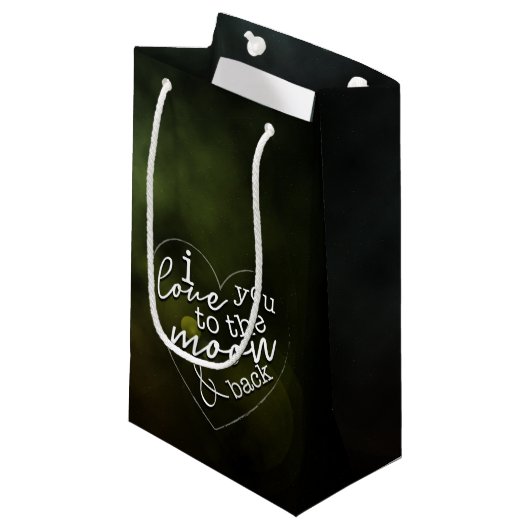 私はあなたを月とバック抱き枕に愛している スモールペーパーバッグ (正面アングル)