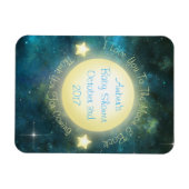 私はあなたを月とバック赤ちゃんシャワーマグネットに愛している マグネット (横)