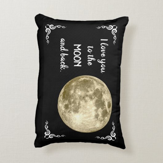 私はあなたを月と後ろに愛している アクセントクッション (裏面(縦))