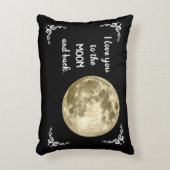 私はあなたを月と後ろに愛している アクセントクッション (正面(垂直))