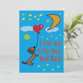 私はあなたを月と背中に愛している サンキューカード (スタンド正面)