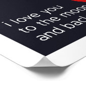 私はあなたを月と背中に愛している – ポスター (角)