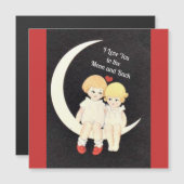 私はあなたを月と背中に愛人気があるデザイン (正面/裏面)