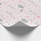 私はあなたを月と背中の包み紙 ラッピングペーパー (角)