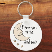 私はあなたを月に愛しお洒落る キーホルダー (正面)