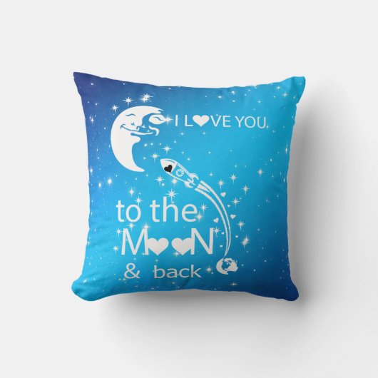 私はあなたを月に愛している クッション (正面)