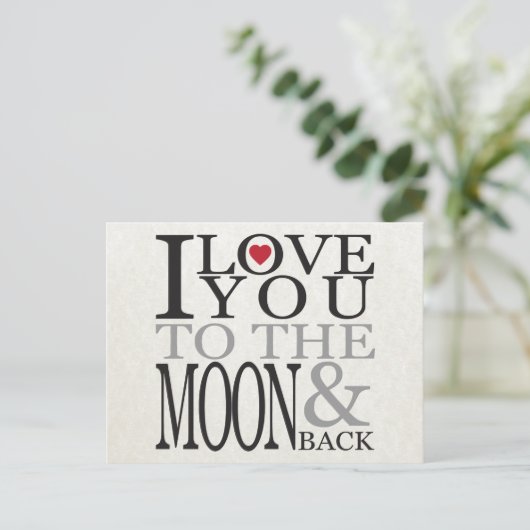 私はあなたを月に愛している ポストカード (スタンド正面)