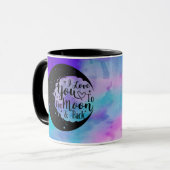 私はあなたを月に愛している |水彩 マグカップ (正面左)