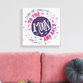 私はあなたを月に愛し、バック4 キャンバスプリント (インサイチュ (リビング))