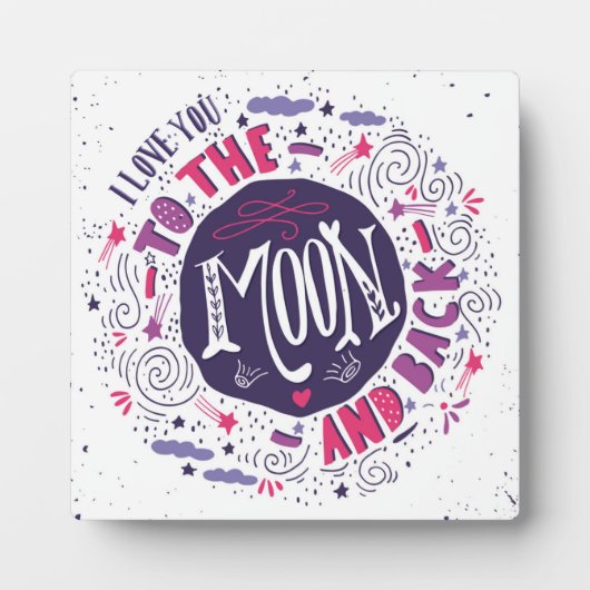 私はあなたを月に愛し、バック4 フォトプラーク (正面)