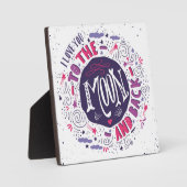 私はあなたを月に愛し、バック4 フォトプラーク (正面)