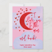 私はあなたを月に愛し、バレンタインデーをバック シーズンカード (正面)