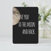 私はあなたを月に愛し、戻る日付を保存 招待状 (スタンド正面)