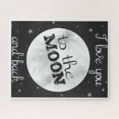 私はあなたを月に愛し、星で黒く戻る ジグソーパズル (横)