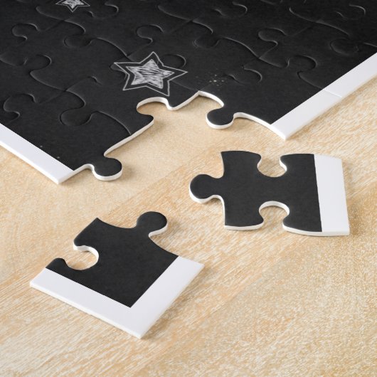 私はあなたを月に愛し、星で黒く戻る ジグソーパズル (側面)