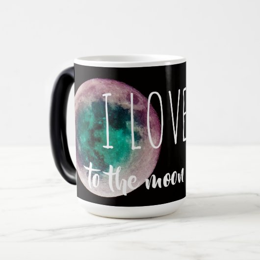 私はあなたを月に愛し、背中モーフィドマグカップ モーフィングマグカップ (正面左)