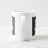 私はあなたを月に愛し、黒に背を向ける ジャンボコーヒーマグカップ (裏面)