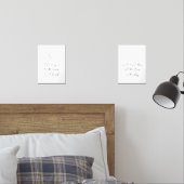 私はあなたを月に愛し、2アートプリントのバックセット (寝室)