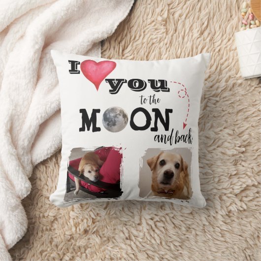 私はあなたを月に愛する装飾用クッション クッション (ブランケット)