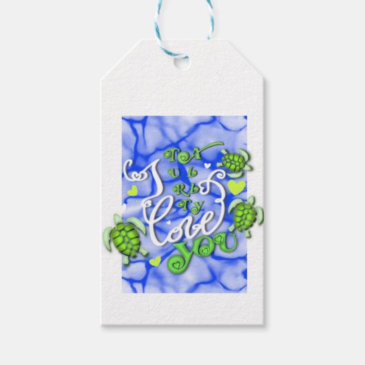 私はあなたを本当に愛している – バレンタインデー ギフトタグ (正面)