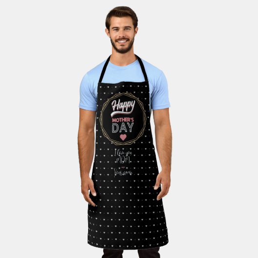 私はあなたを母が大好きだ エプロン (着用した状態)