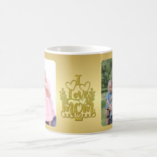 私はあなたを母が大好きだ。 コーヒーマグカップ (中央)